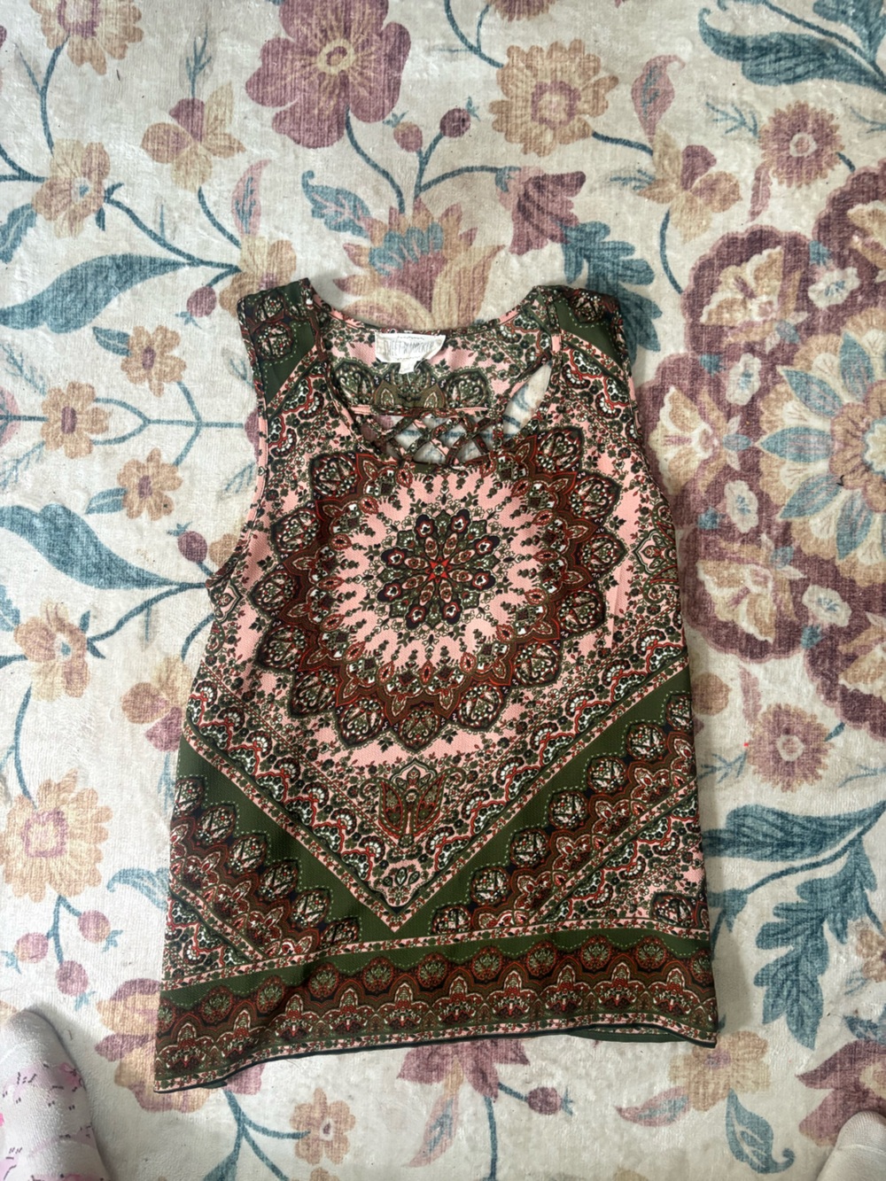 Sweet Wanderer Pink Floral Top